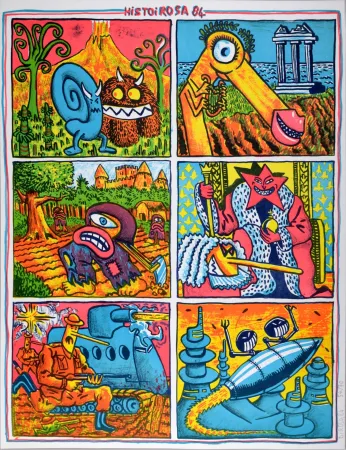 石版画 Di Rosa - Histoirosa