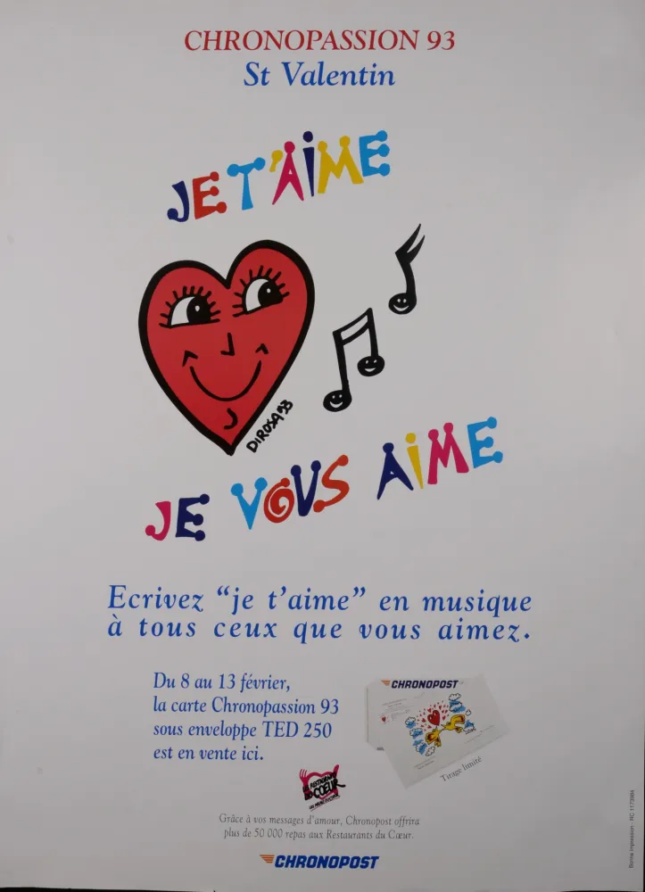 胶版印刷 Di Rosa - Je t'aime