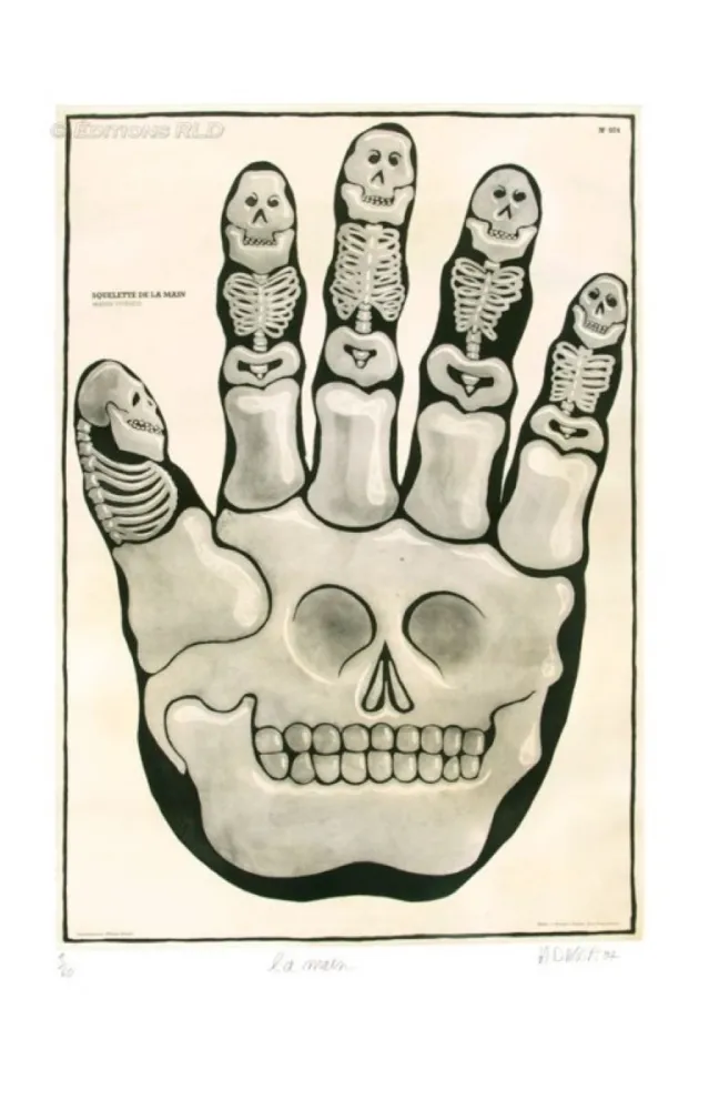 版画 Di Rosa - La main