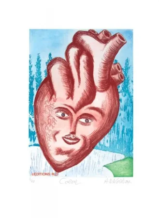 版画 Di Rosa - Le coeur 