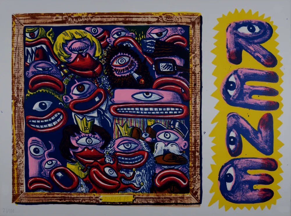 石版画 Di Rosa - Le Peuple René, 1985