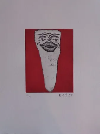 版画 Di Rosa - Les 32 dents