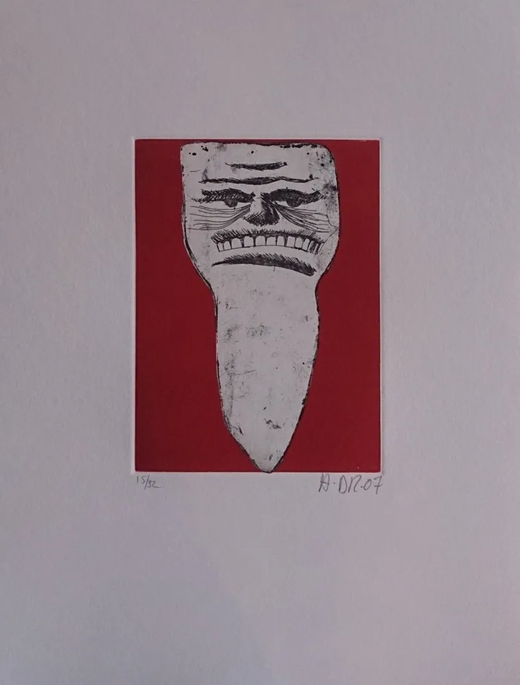 版画 Di Rosa - Les 32 dents