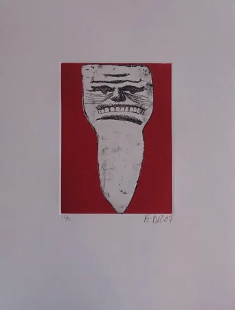 版画 Di Rosa - Les 32 dents