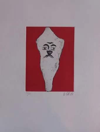 版画 Di Rosa - Les 32 dents