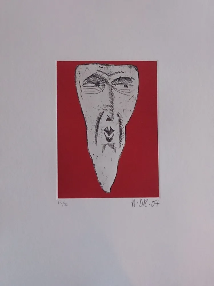 版画 Di Rosa - Les 32 dents