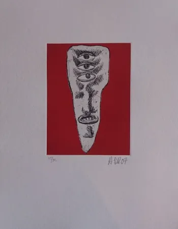 版画 Di Rosa - Les 32 dents