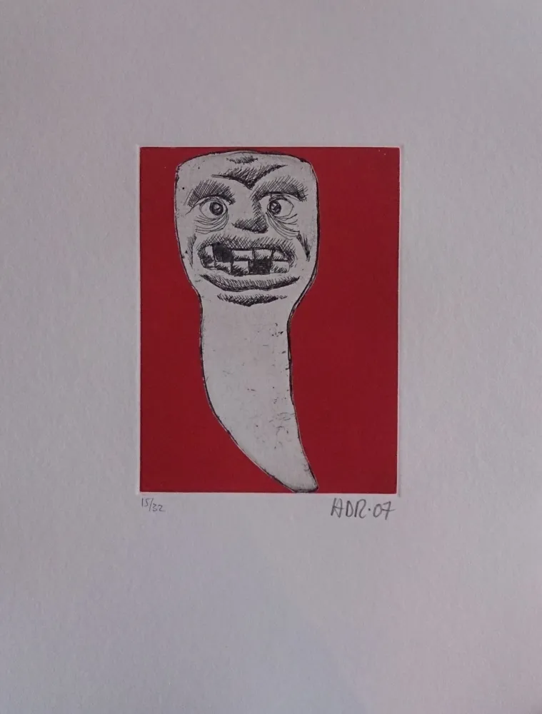 版画 Di Rosa - Les 32 dents