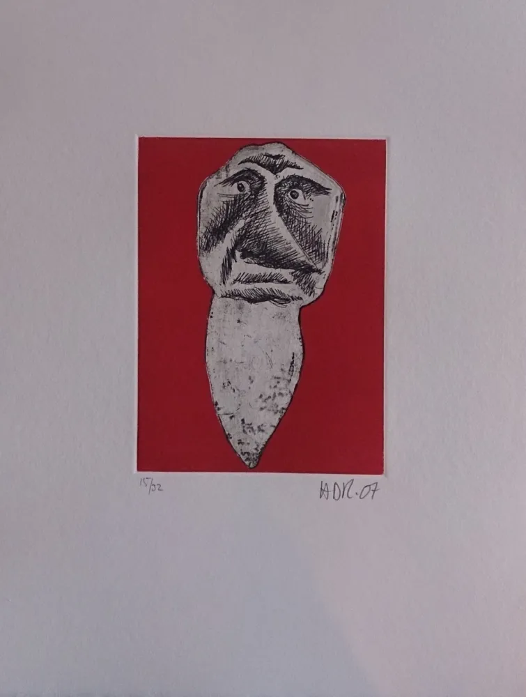 版画 Di Rosa - Les 32 dents