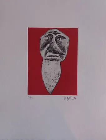 版画 Di Rosa - Les 32 dents