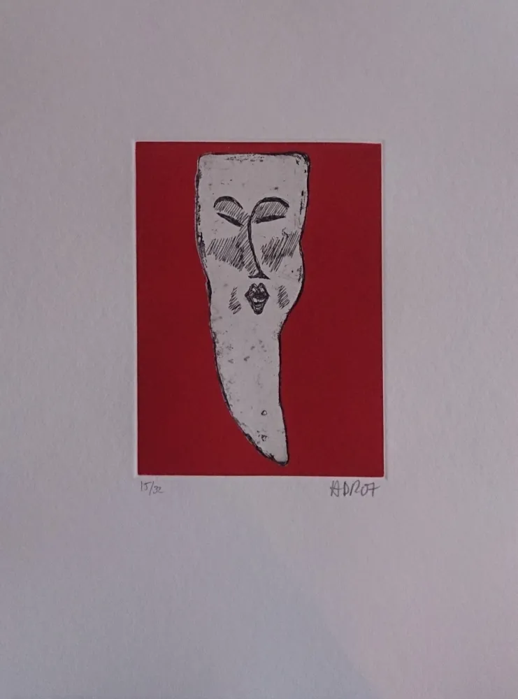 版画 Di Rosa - Les 32 dents