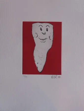 版画 Di Rosa - Les 32 dents