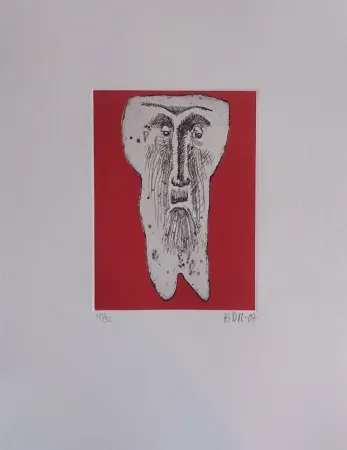 版画 Di Rosa - Les 32 dents