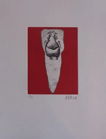 版画 Di Rosa - Les 32 dents