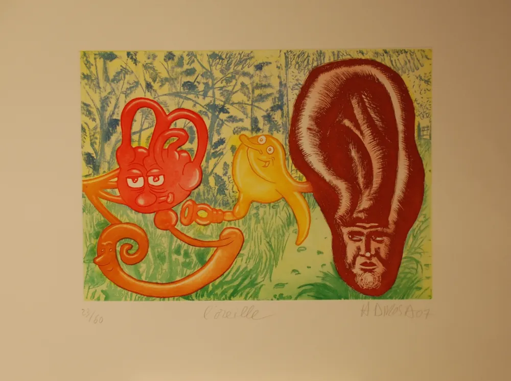 版画 Di Rosa - L'oreille