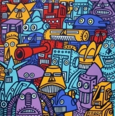 丝网印刷 Di Rosa - ROBOTS