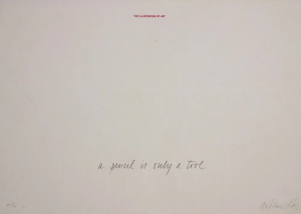 丝网印刷 Dias - A pencil is a tool