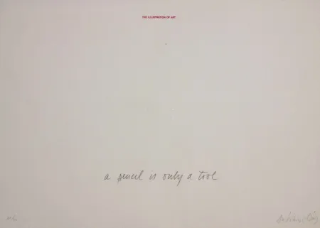 丝网印刷 Dias - A pencil is a tool