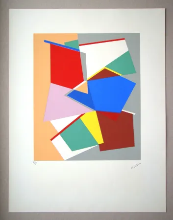 丝网印刷 Dias - Composition abstrait