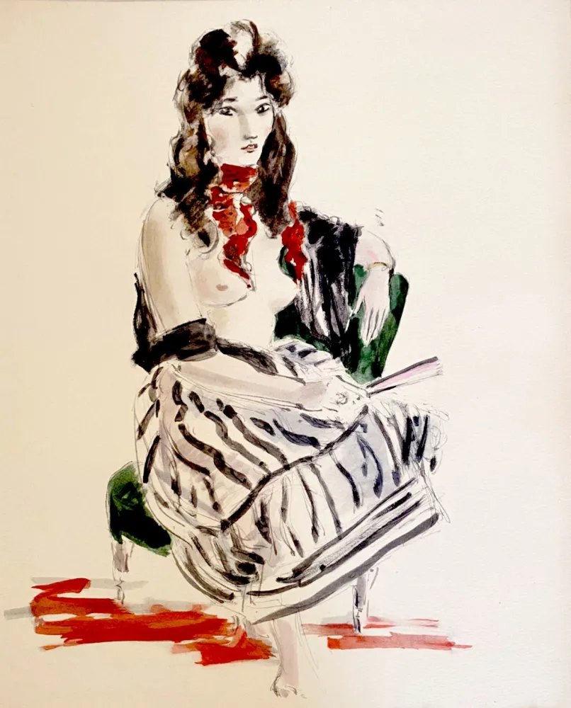 石版画 Dignimont - Paquita la gitane