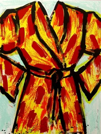 石版画 Dine - Black Ink Robe