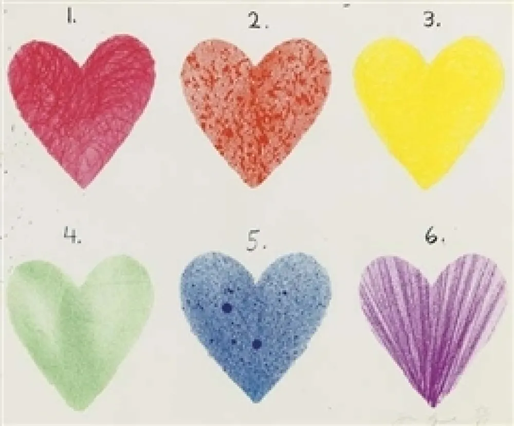 石版画 Dine - Dutch Hearts