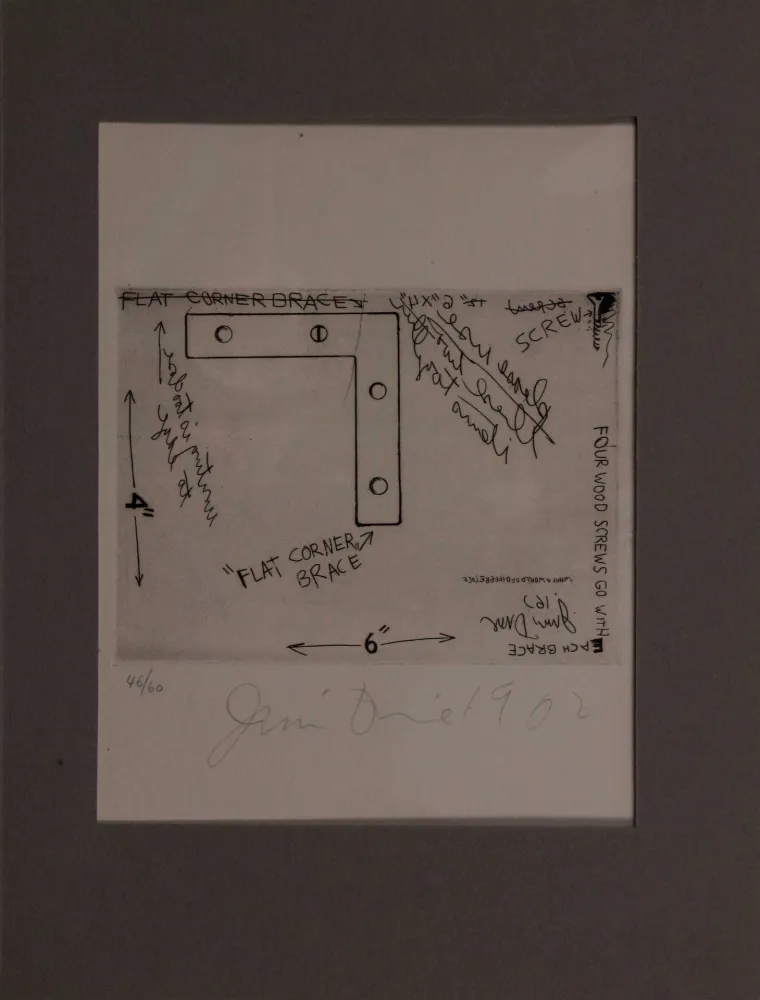 蚀刻版画 Dine - Flat corner brace
