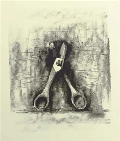 石版画 Dine - Ten winter tools (Scissor)
