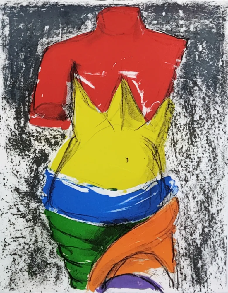 石版画 Dine - THE BATHER