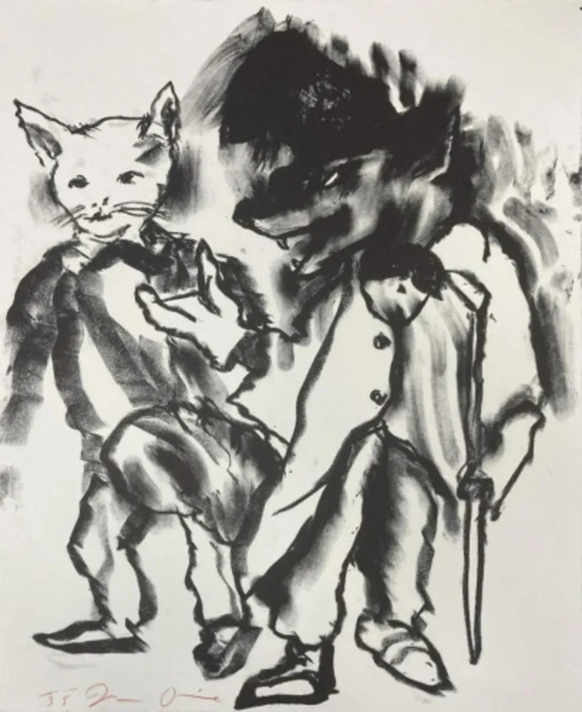 石版画 Dine - Untitled from Pinocchio Suite