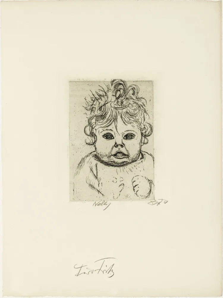 版画 Dix - Nelly II.
