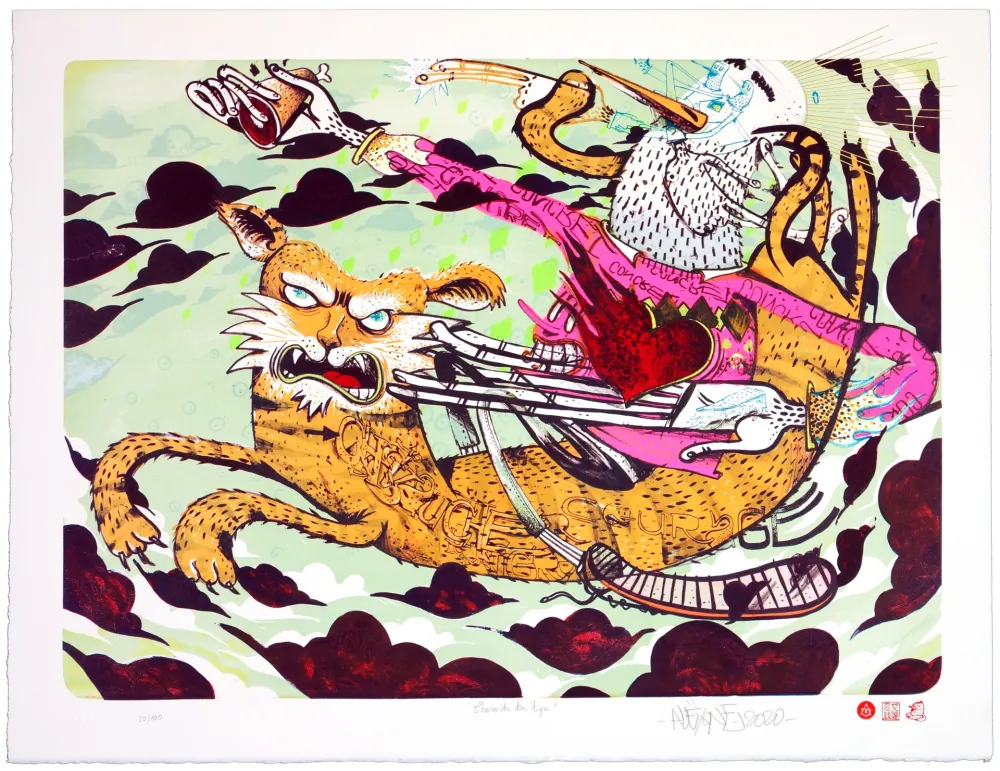石版画 Dizac - Chevauche ton Tigre/Ride the Tiger