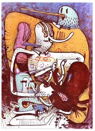 石版画 Dizac - Sans titre 1