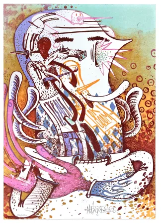 石版画 Dizac - Sans titre 2