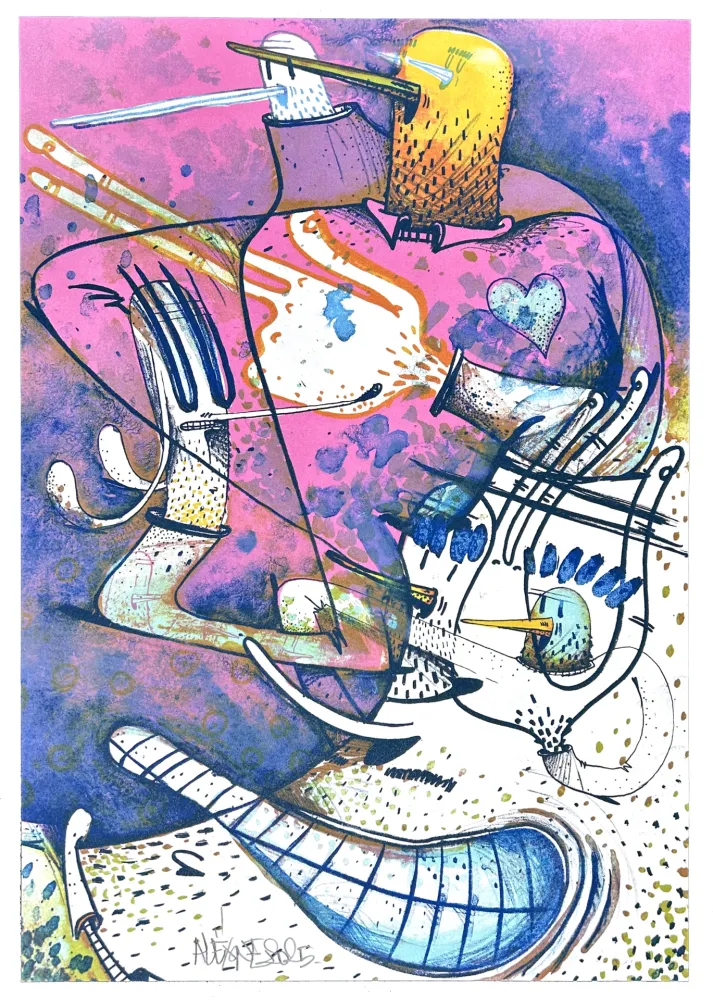 石版画 Dizac - Sans titre 3