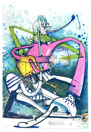 石版画 Dizac - Sans titre 4