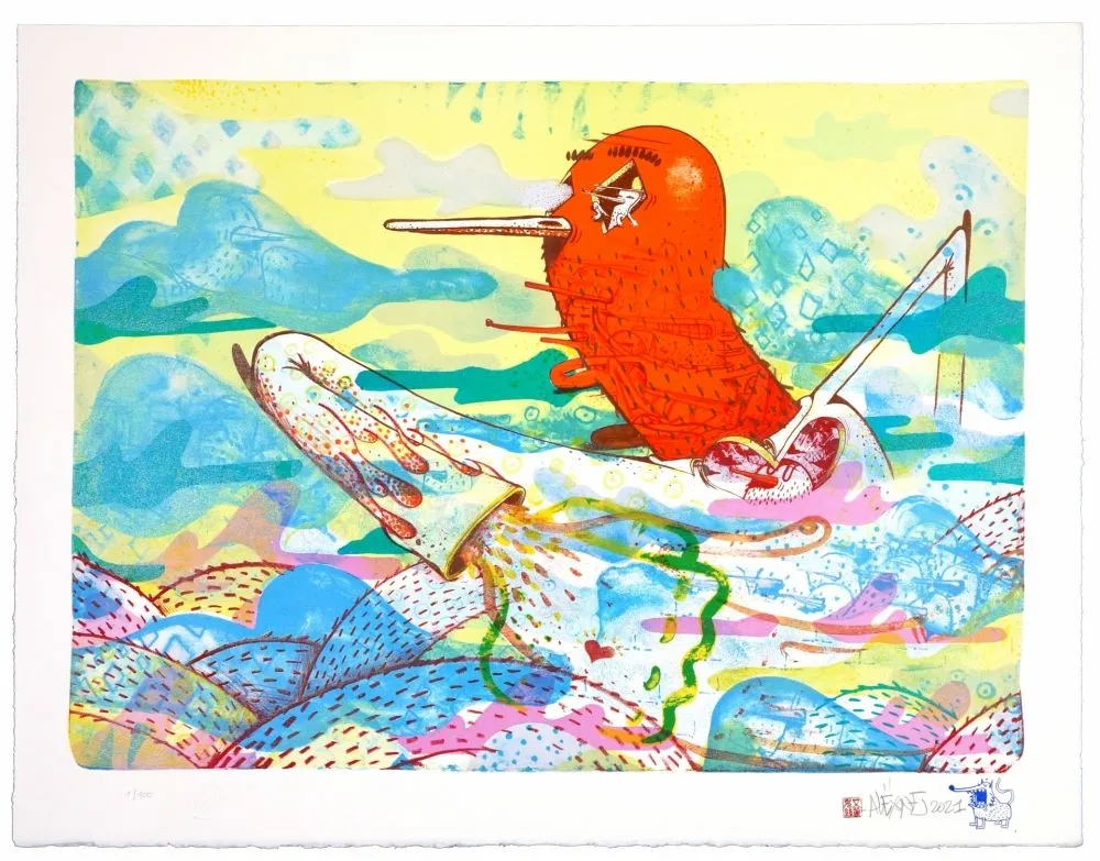 石版画 Dizac - Untitled