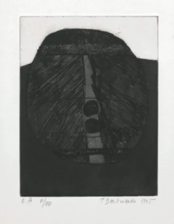 版画 Dmitrienko -  Tête archaïque