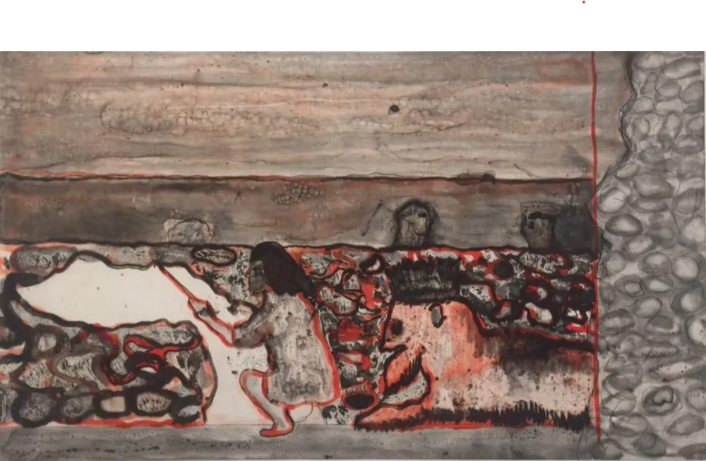 蚀刻版画 Doig - Painting a Cloud on the Wall