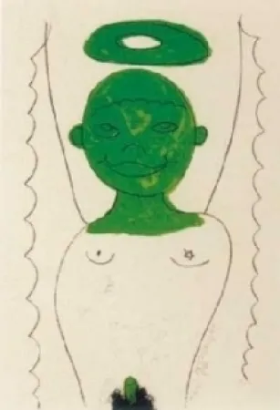 石版画 Dokoupil - Angelito