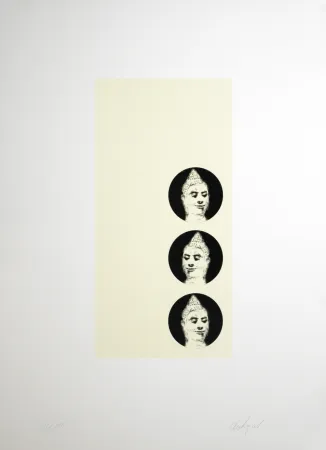 石版画 Dokoupil - Buddha, 1995