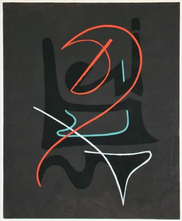 镂版印刷 Domela - Composition abstrait