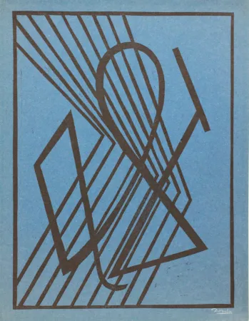 油毡版画 Domela - Der Leser (The reader)