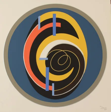 石版画 Domela - RELIEF N.169 - EXACTA FROM CONSTRUCTIVISM TO SYSTEMATIC ART 1918-1985