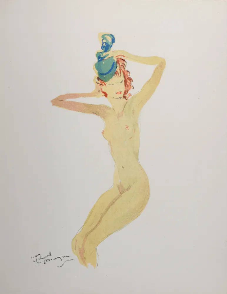 石版画 Domergue - La Parisienne : Elvire, 1956