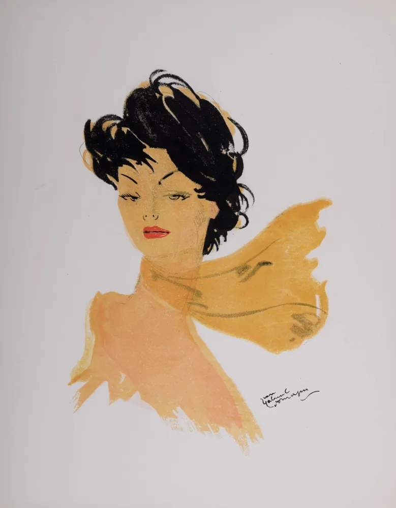 石版画 Domergue - La Parisienne : Gigi, 1956