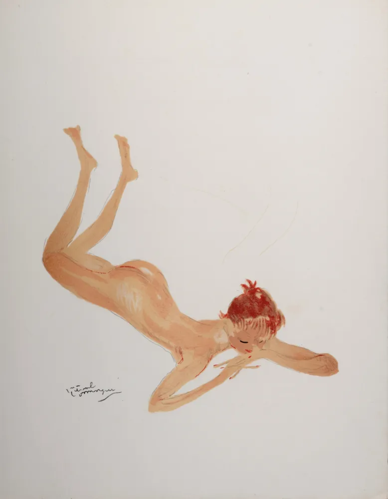石版画 Domergue - La Parisienne : Sabine, 1956
