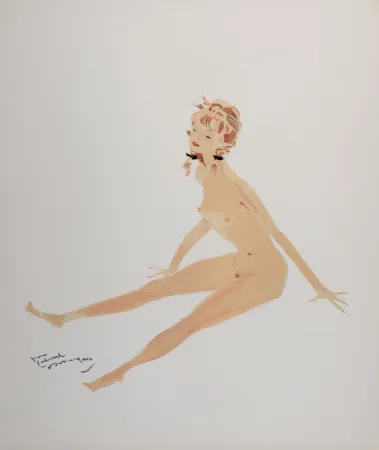 石版画 Domergue - La Parisienne : Suzette, 1956