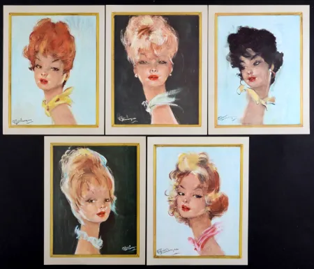 胶版印刷 Domergue - Sirop d'Atarax & Vesperax, 1965