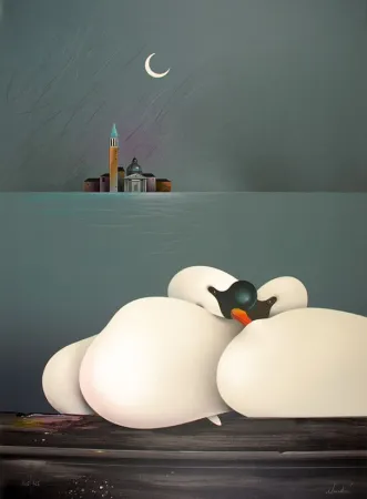 石版画 Donadini - Lune de miel